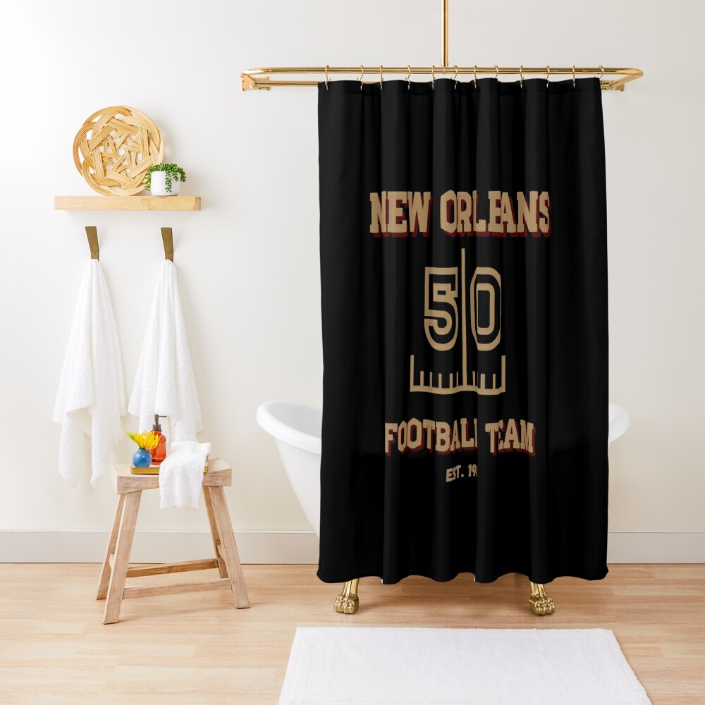 Online Sales New Orleans Football Shower Curtain CS-FD52W45Y
