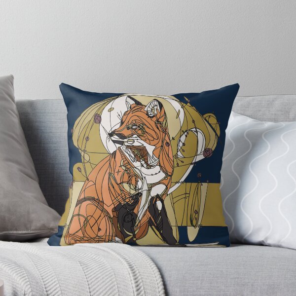 Item preview,  Art Nouveau Fox Royal Blue designed and sold by esmeemaclaren.