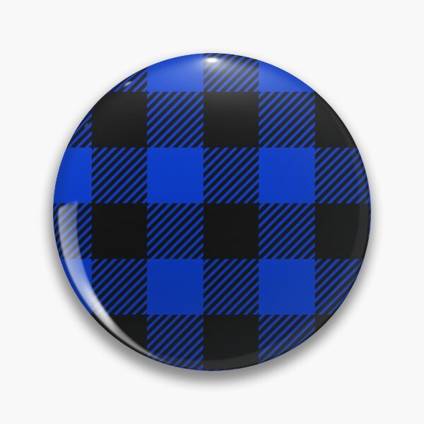 Item preview, Blue Black Buffalo Plaid  designed and sold by ColorFlowArt.