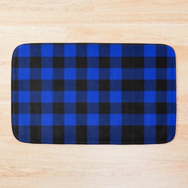 Item preview, Blue Black Buffalo Plaid  designed and sold by ColorFlowArt.