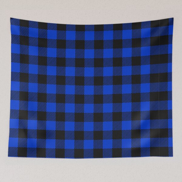 Item preview, Blue Black Buffalo Plaid  designed and sold by ColorFlowArt.
