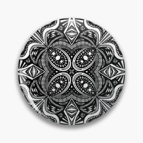 Item preview, Mandala 11 - black and white designed and sold by raymie-fenn.