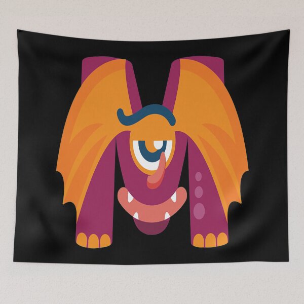 Item preview, Monster Alphabet - Alphabet Monsters M designed and sold by Coder-T.