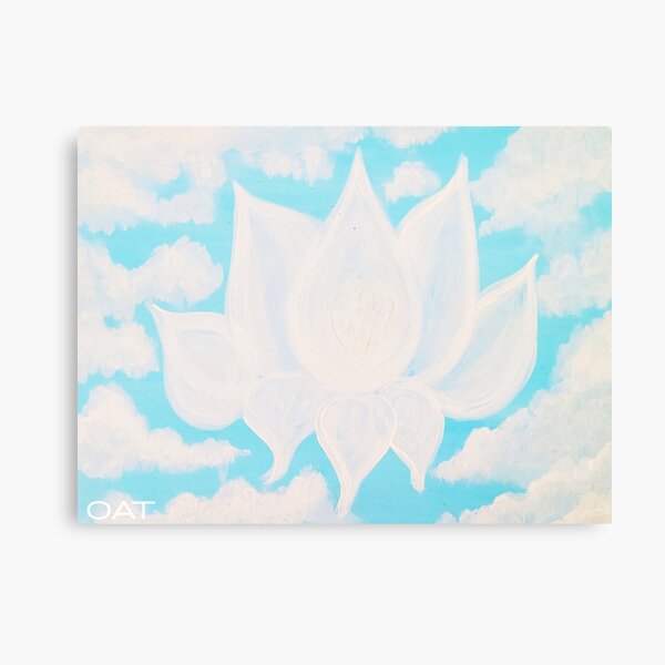 Cloudy Lotus Canvas Print