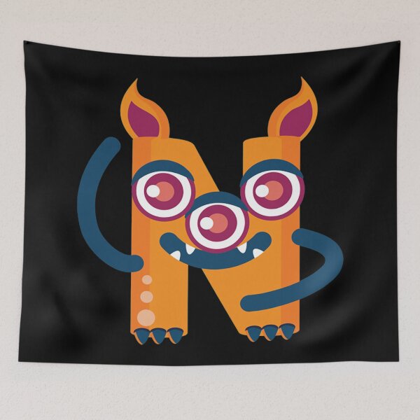 Item preview, Monster Alphabet - Alphabet Monsters N designed and sold by Coder-T.