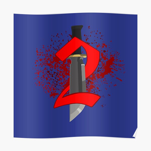 Murder Mystery 2 Posters Redbubble - roblox murderer mystery 2 ash