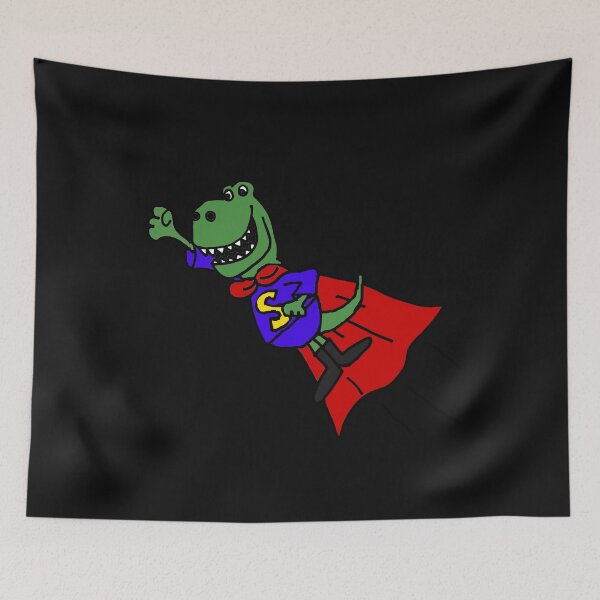 Item preview, Funny T-rex Dinosaur Flying Superhero designed and sold by Nature's Fancy.