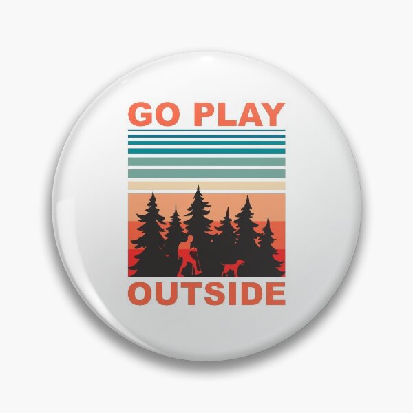 Item preview, Go Play Outside, Hiking with dog designed and sold by merchermaier.