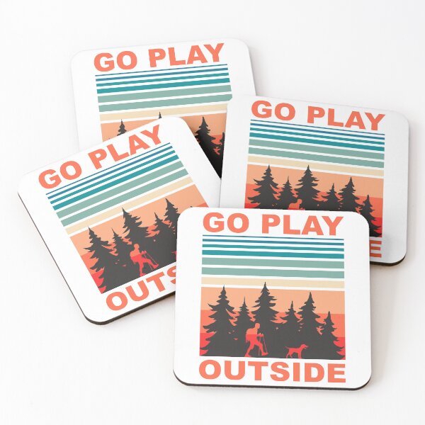 Item preview, Go Play Outside, Hiking with dog designed and sold by merchermaier.