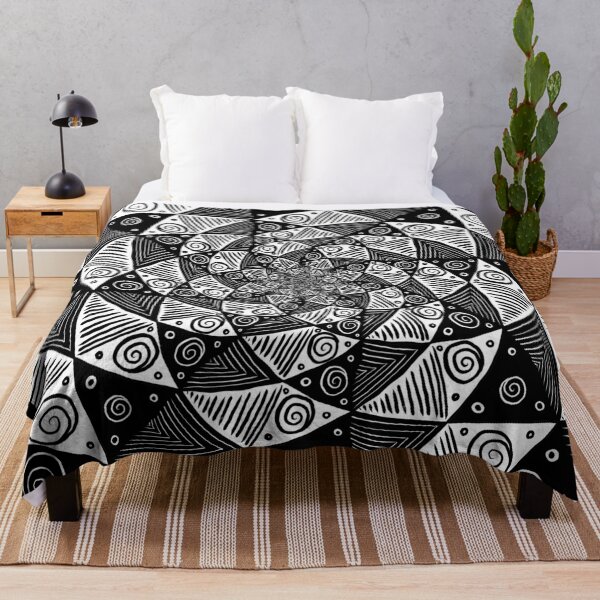 Item preview, Mandala 17 - black and white designed and sold by raymie-fenn.