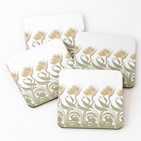 Item preview, Bird of Paradise - Art Nouveau Floral Pattern designed and sold by elevens.