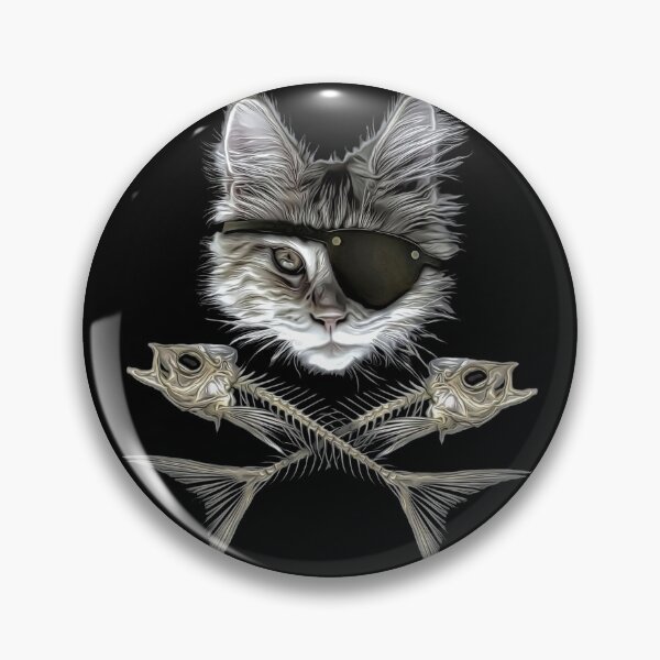 Item preview, cool pirate cat designed and sold by drizzd.