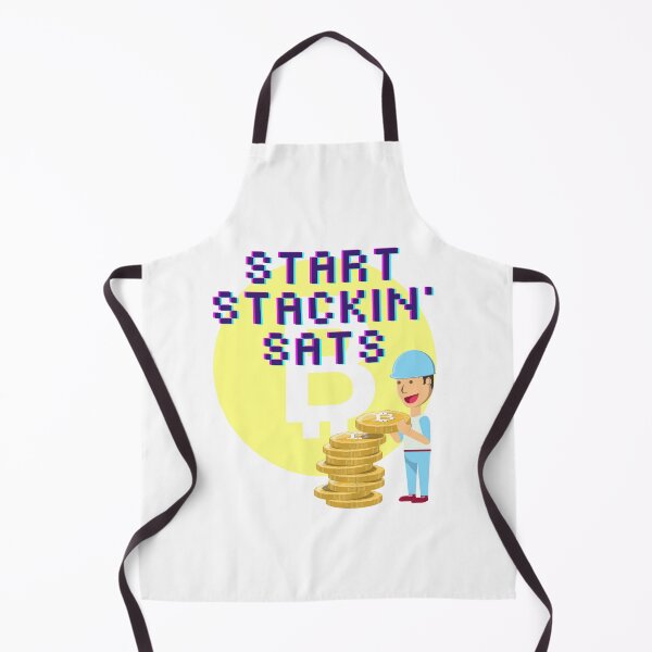 Item preview, Start Stackin' Sats, Bitcoin, Cryptocurrency Apparel designed and sold by WinningUniverse.