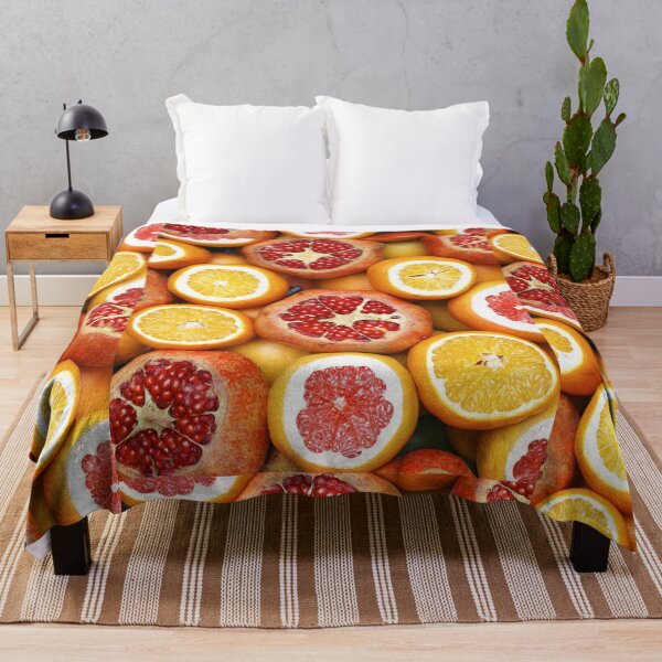 Item preview, Fresh Oranges Grapefruits and Pomegranates Pattern  designed and sold by luchik-and-co.