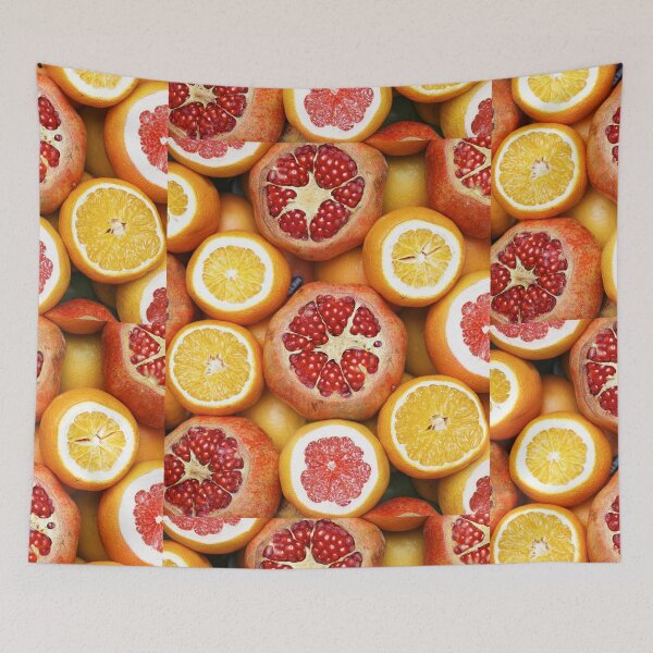 Item preview, Fresh Oranges Grapefruits and Pomegranates Pattern  designed and sold by luchik-and-co.