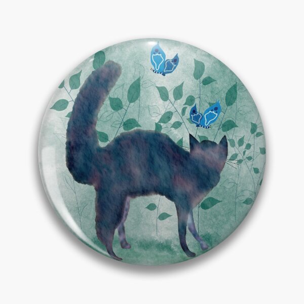 Item preview, Cat Startled by Two Blue Butterflies designed and sold by Sheri42.
