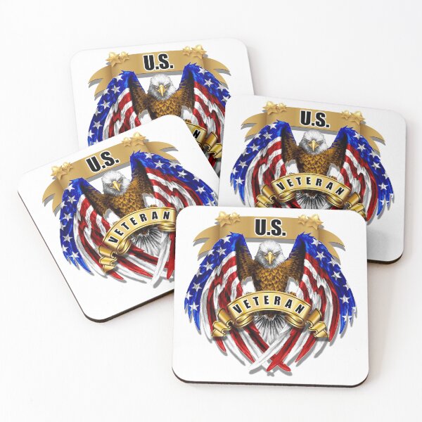 Item preview, U.S. Military Veteran Eagle and Flag.  designed and sold by AGED Limited.