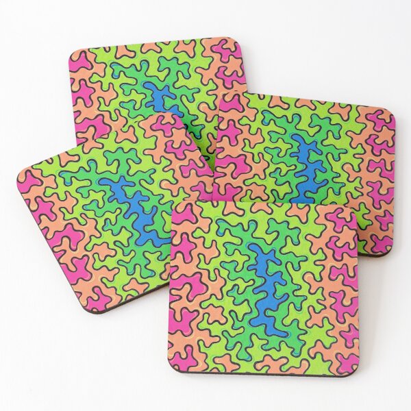 Item preview, Neon rainbow squiggles designed and sold by jengeecreations.