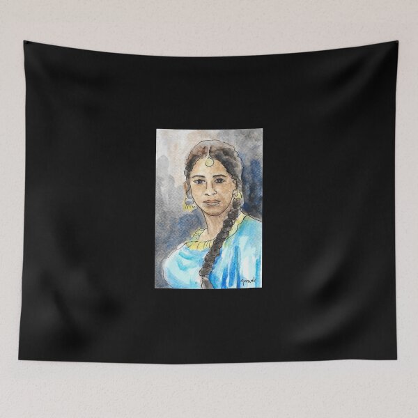 Artikelvorschau, Punjabi Schönheit in blau entworfen und verkauft von Sukhpal Grewal Ethnic Art.