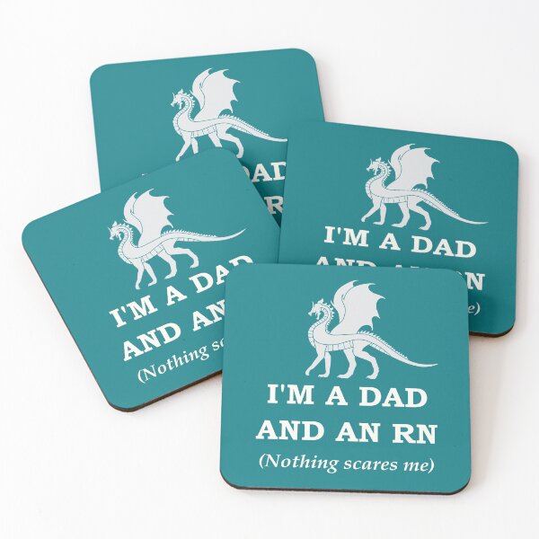 Item preview, I'm a Dad and an RN. Nothing scares me.  Dragon motif designed and sold by geeverny.