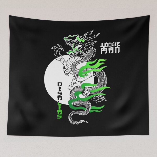 Item preview, Woogieman Disalias Japanese dragon Green designed and sold by Pappistore.