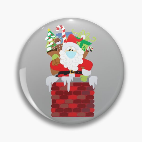 Artikelvorschau, Weihnachtsmann, der Gesichtsmaske 2020 Weihnachten trägt entworfen und verkauft von ColorFlowArt.