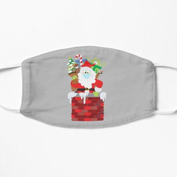 Reindeer Snowman Wearing Face Masks Christmas Mask By Colorflowart Redbubble