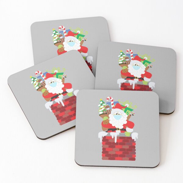 Item preview, Santa Wearing Face Mask 2020 Christmas designed and sold by ColorFlowArt.