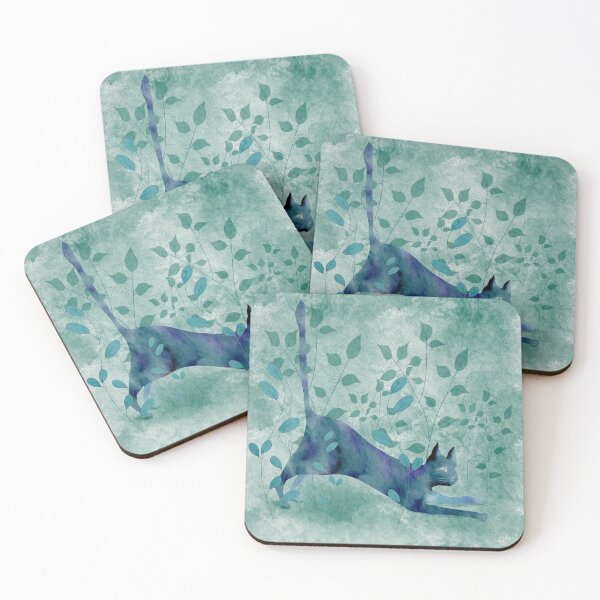 Item preview, Cat Stretches in the Garden designed and sold by Sheri42.