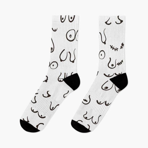 Item preview, Boobs Sketch Black and White designed and sold by MaiZephyr.