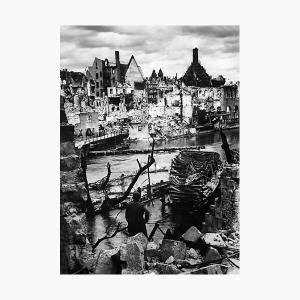 Item preview, The Destruction Of Nuremberg After Allied Bombings - WW2 - 1945 designed and sold by warishellstore.