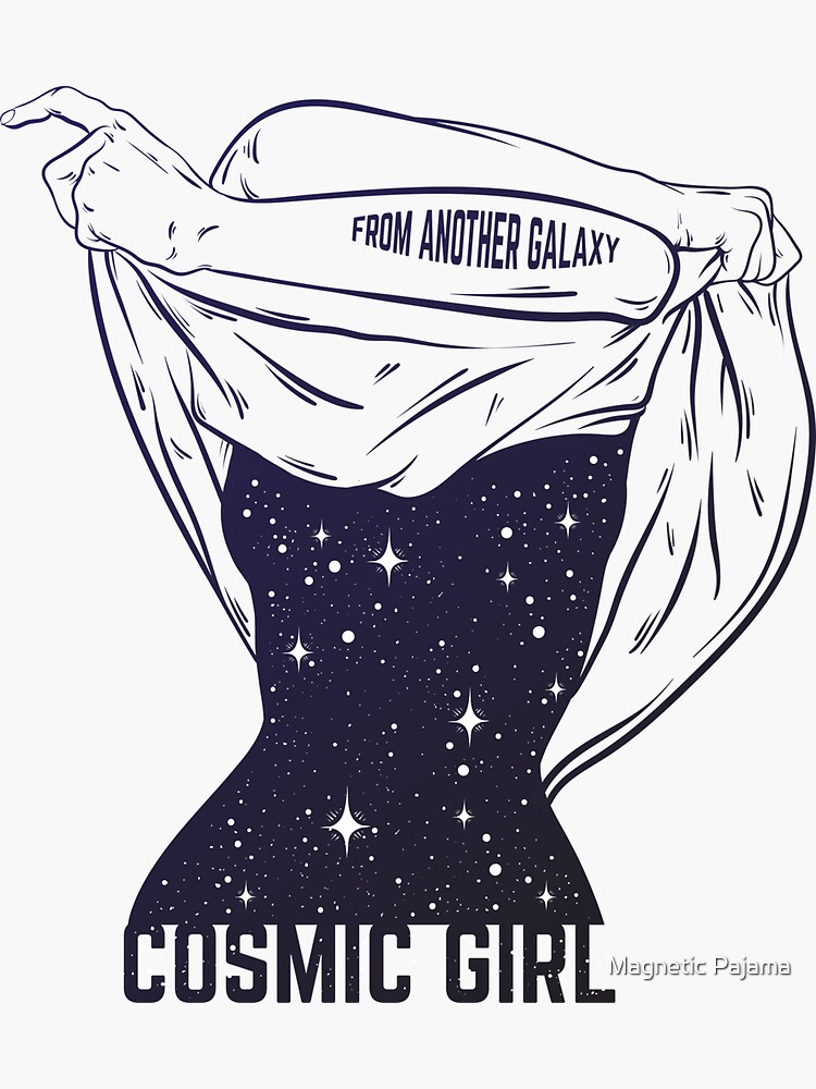 Cosmic Girl Goddess from another Galaxy by MagneticMama