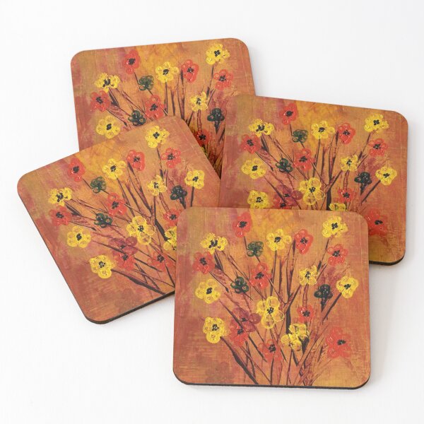 Item preview, Poppies Acrylic Art designed and sold by Artfully Abstracted.