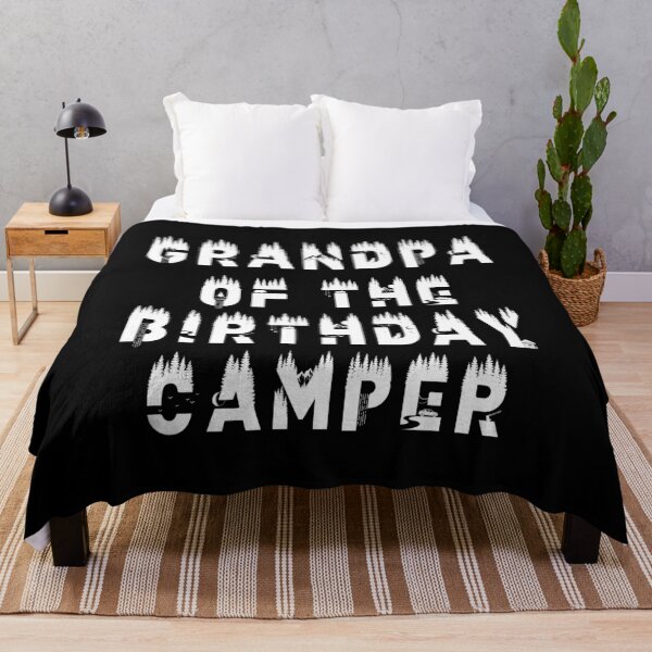 Item preview, Grandpa Of The Birthday Camper Camping Themed Party product designed and sold by Grabitees.