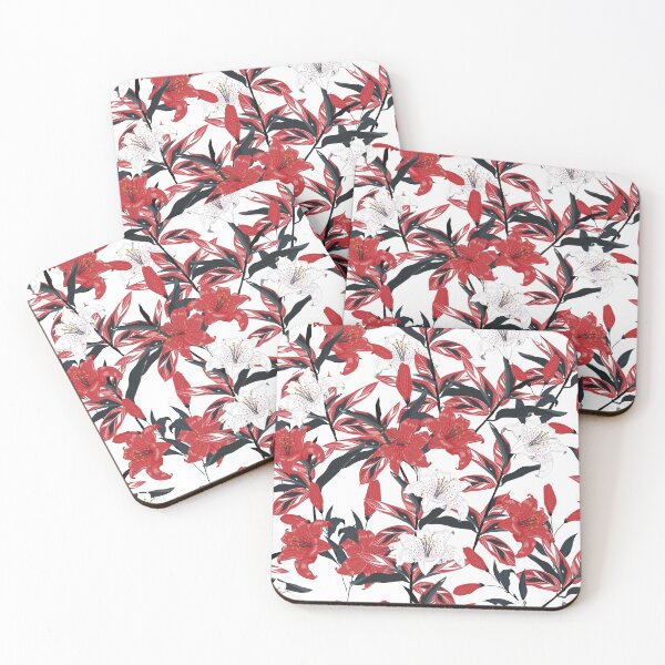 Item preview, Red & White Lilys designed and sold by mischellero.