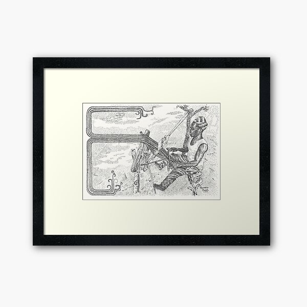 Weaving Earth and Sky Framed Art Print