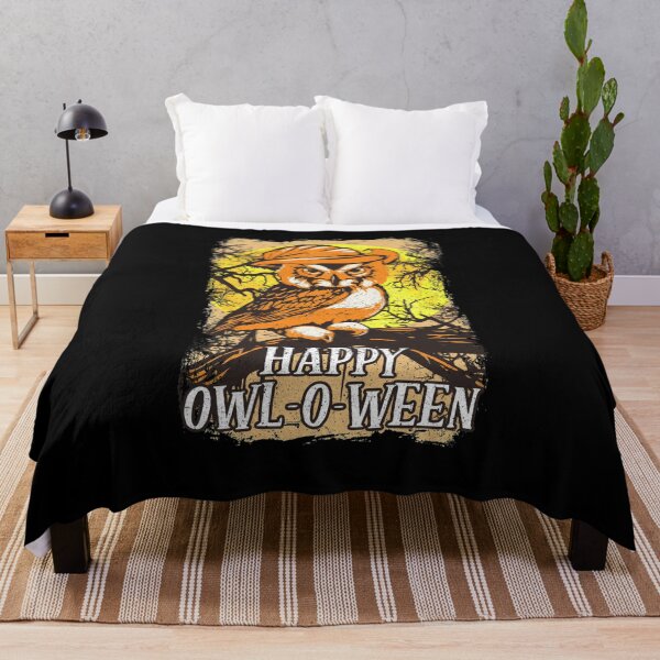 Item preview, Vintage Halloween Owl Happy Owl-O-Ween designed and sold by Punchzip.