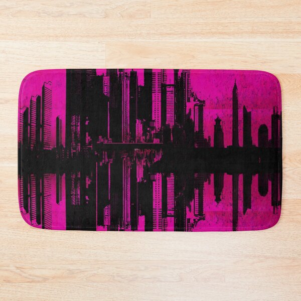 Item preview, CityScape in Hot Pink designed and sold by neverfaraway.