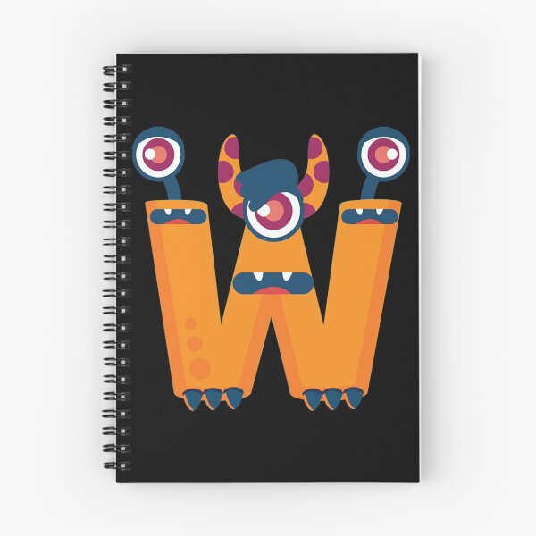 Item preview, Monster Alphabet - Alphabet Monsters W designed and sold by Coder-T.