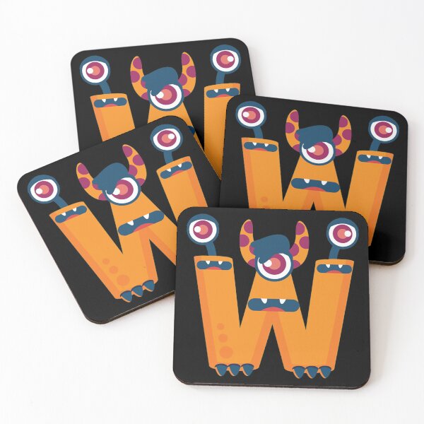 Item preview, Monster Alphabet - Alphabet Monsters W designed and sold by Coder-T.