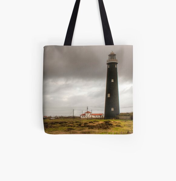 Old Lighthouse Dungeness All Over Print Tote Bag