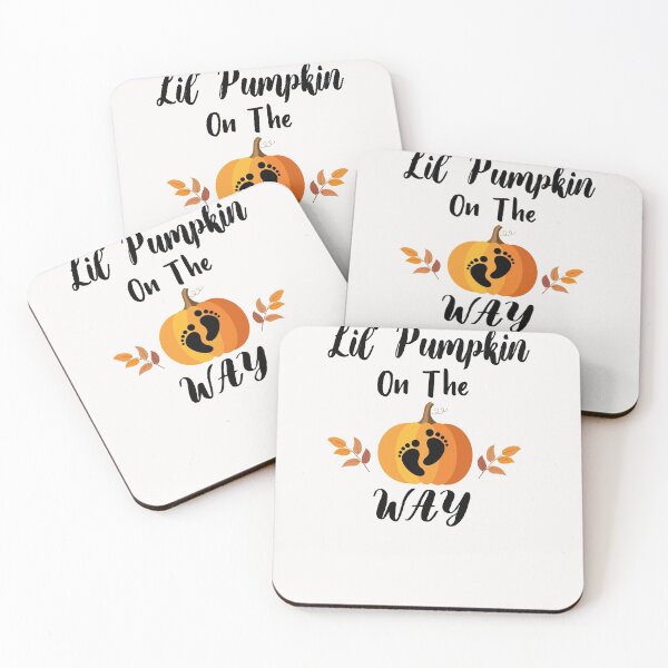 Item preview, Lil Pumpkin On The Way - Girl Fall Baby Shower Pumpkin designed and sold by Run to Creations.
