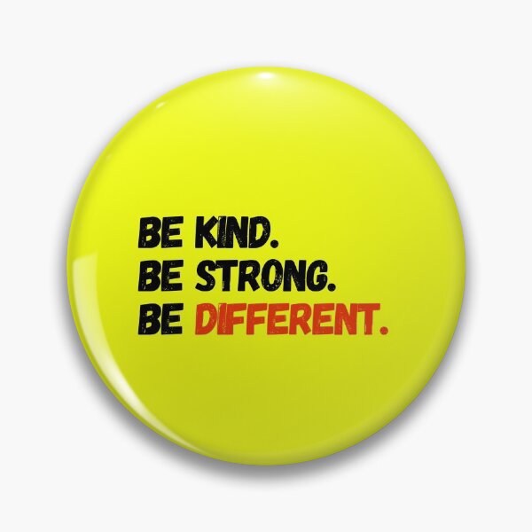 Item preview, Be kind Be Strong Be different Motivational Typography designed and sold by Tecnofa.