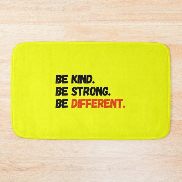 Item preview, Be kind Be Strong Be different Motivational Typography designed and sold by Tecnofa.