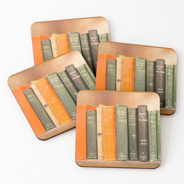 Item preview, Collection of historical books sitting on a dusty shelf. designed and sold by shaynetwright.