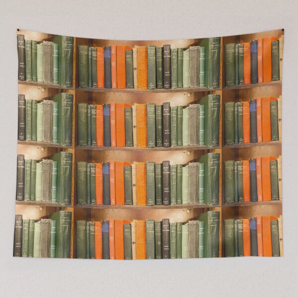 Item preview, Collection of historical books sitting on a dusty shelf. designed and sold by shaynetwright.
