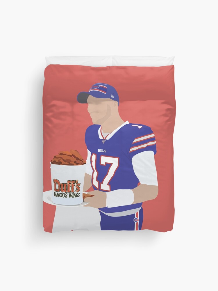 Josh Allen, Buffalo Bills, Duff's Chicken Wings Sticker Essential