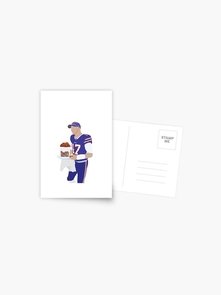 Josh Allen, Buffalo Bills, Duff's Chicken Wings Sticker | Poster