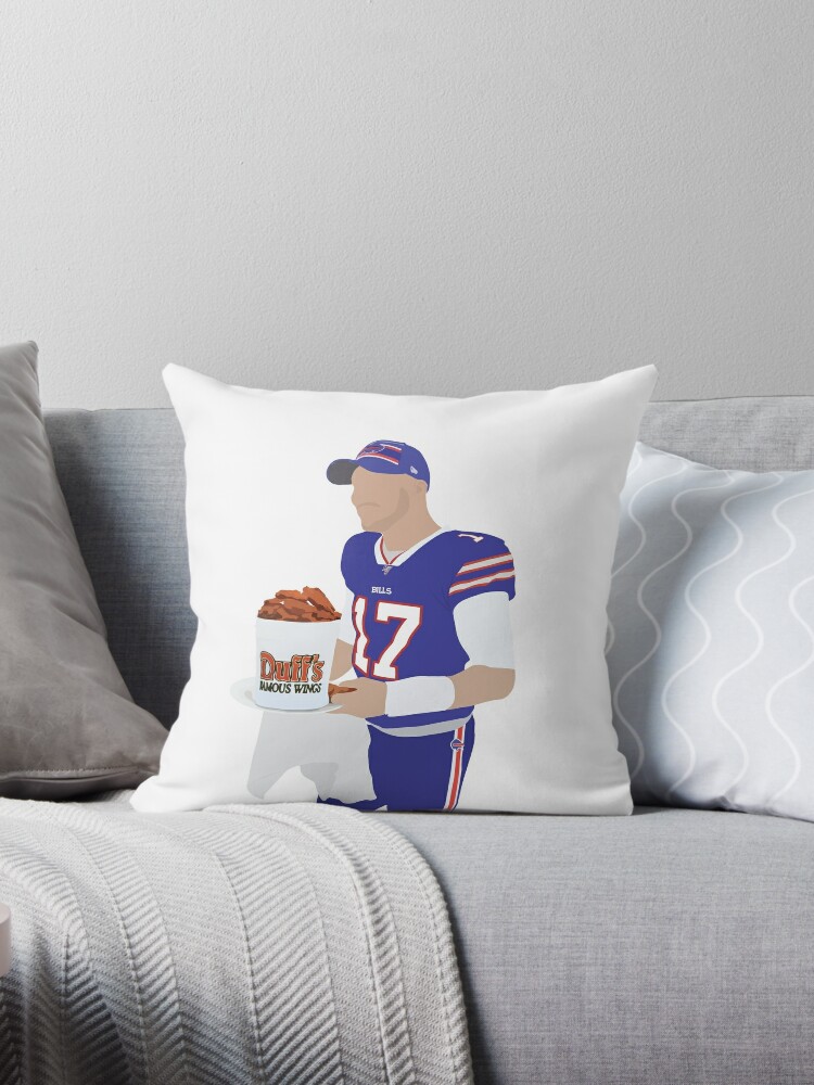 Josh Allen Drawing | Throw Pillow