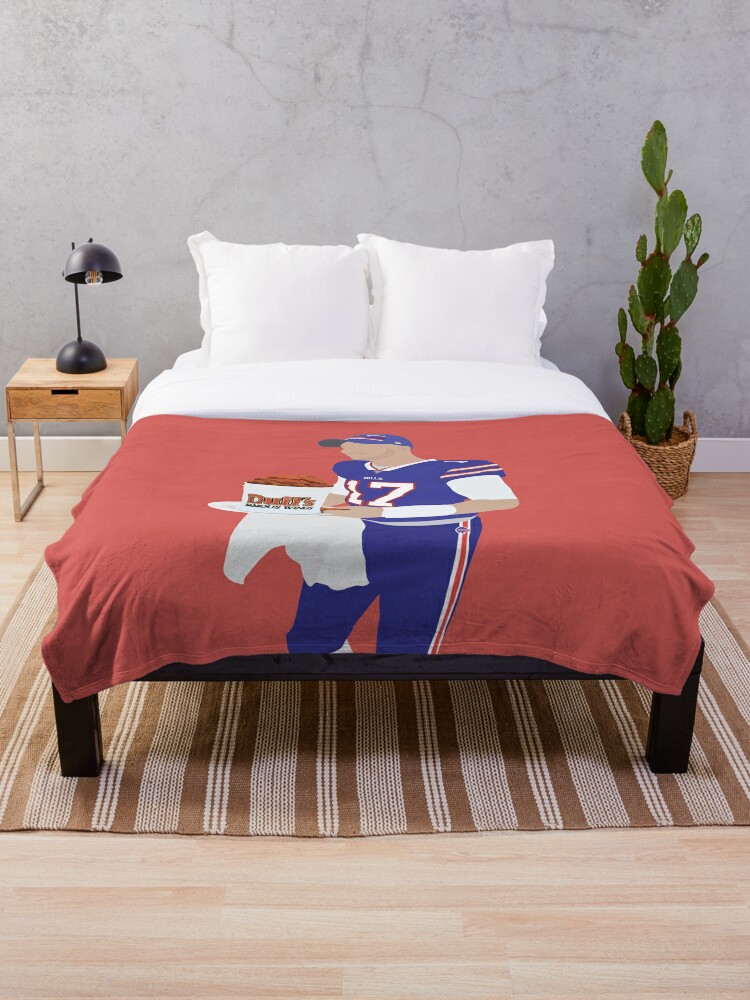 Josh Allen, Buffalo Bills, Duff's Chicken Wings Sticker Comforter for Sale  by alanabiggie